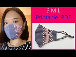 Very Easy Lace Face Mask | Face Mask Sewing Tutorial | Cómo Hacer Mascarilla | PRINTABLE PDF Pattern