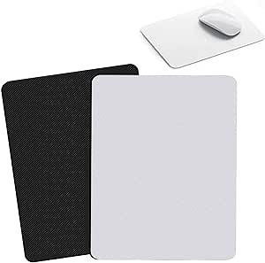 Sublimation Blanks Mouse Pads,10 Pcs White Mouse Pads for Heat Press Printing Picture Crafts