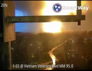 Tornado explosion!! Watch this tornado strike something and then a massive fireball develops. A TORNADO EMERGENCY was issued for Hendersonville, Tennessee earlier today. | Meteorologist Damon Lane