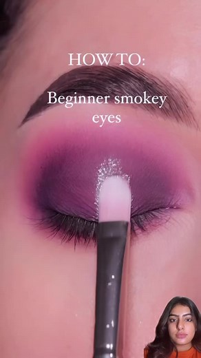 Here's a beginner-friendly Smokey tutorial for everyone just getting started! Follow me formore beginner tutorials Products you need to get the look:@whatsupbeauty dragon eye eyeshadow palette @colourpopcosmetics 'amethyst hour' crème gel liner @sheglam_official complexion pro long lasting breathable matte foundation 'nude', love dive at first sight moisturizing primer, live to roam get going cream eyeliner 'jet set', like magic 12HR full coverage concealer'shell', hydro-touch refreshing setting