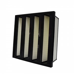 [Hot Item] Ahu Equipment Air Filter H13 HEPA V-Bank Filter Made of Fiberglass for a Wider Range of Applications