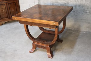 Table de salle à manger extensible Art Déco, d'Italie, vers 1930. - Etsy France