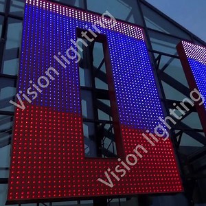 [Hot Item] Outdoor LED Display Ws2811 Pixels RGB Light Flexible Grid Screen Mesh Lights