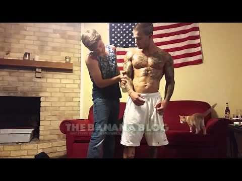 Michael Hoffman and Another Guy Get Oiled Up - Banana Blog