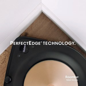 Introducing Roomba® s9 . PerfectEdge® Technology finds dirt where it hides using Maximized-Edge Design and a specially angled Corner Brush to reach deep into corners. #RoombaEvolved | iRobot