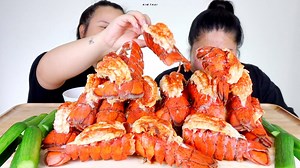 126K views · 1.9K reactions | GIANT LOBSTER TAILS SEAFOOD BOIL MUKBANG 먹방 EATING SHOW! Cre: EAT WITH KIM | Eating SOUND | Facebook