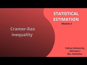 Cramer-Rao inequality