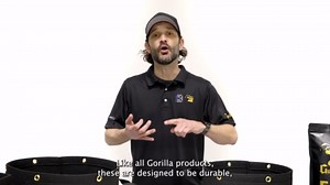 Gorilla 7 Gallon Grow Bags, Toughest Reusable Fabric Pots, Tallest True Gallon Sizes with Biggest Volume, Thickest 600g Fabric PVC and BPA Free, Reinforced Handles & Metal Tie Down Grommets, Black