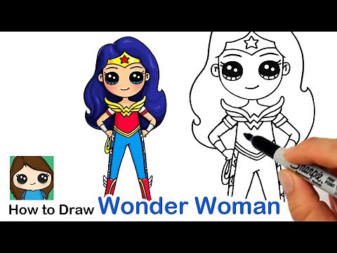 How to Draw Wonder Woman ⭐️ DC Super Hero Girls