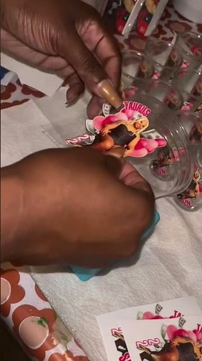 Check out these custom shot glasses I made 🥃🥳