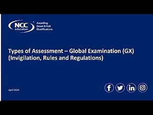 Types of Assessment – Global Examination Invigilation, Rules and Regulations Meeting