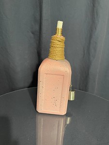 10” Pink Outdoor Tiki Torch; Jute Neck Wrap, Brass Fitting, Wick, Snuffer - Etsy Canada