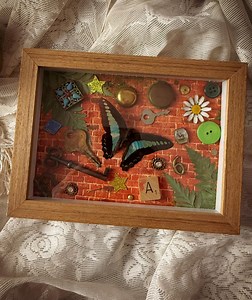 Brick and Momentos - Assemblage Shadow Box - Etsy Australia