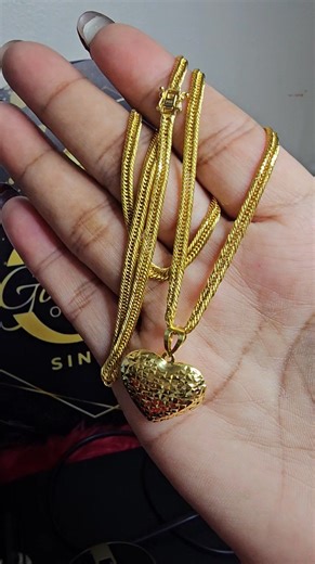 2.6K views · 17 comments | Triple Lock w/ Heart Pendant Set – 4.34g |...