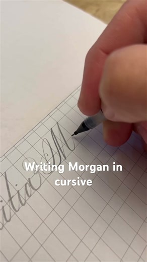 Morgan in cursive #cursive #calligraphy #art
