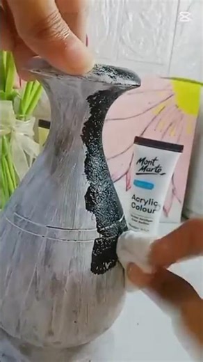 DIY Hand-Painted Vase 🏺 | Cute Bee & Flower Design