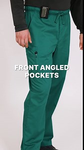 Cherokee Workwear Core Stretch Men Scrubs Pant Drawstring Cargo 4243