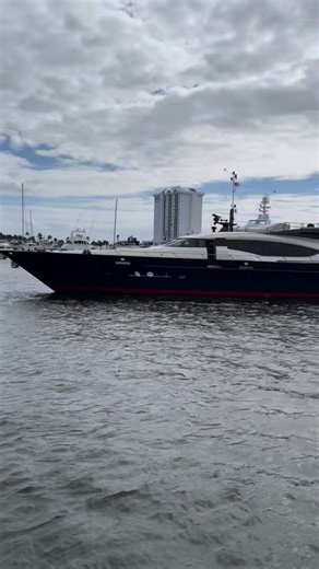Name this beauty! ⚓️ This 120’ Palmer Johnson was spotted cruising around Fort Lauderdale, FL. Follow Denison Yachting for more! 💥 #denisonyachting #palmerjohnson #yacht | Denison Yachting