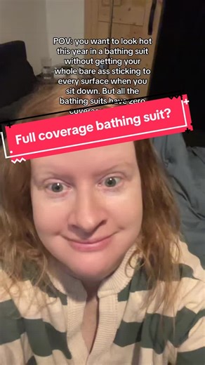 POV: you want to look hot this year in a bathing suit without getting your whole bare ass sticking to every surface when you sit down. But all the bathing suits have zero coverage. 😆🫣 👙#humor#observations#barhingsuit#swimsuit#summerlooks
