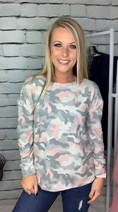 Camo Print Soft Brushed Long Sleeve Top with Side Slits. Available in: Small, Medium, Large -34.00 To Order : Comment "Sold Size Color" -Style #40912 Medium Measurements: Bust:21in Length:26in 68% Polyester 28% Rayon 4% Spandex ❤Brunette model is 5'3", size 4-6 and wears a small in most products. ❤Blonde model is 5'5", size 2-4 & wears a small in most products ❤View the pinned post at the top of the page on how to checkout! ❤Make sure you turn on your notifications so you never miss a post! Down