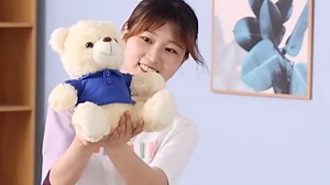Teddy Bear Customized Gifts for Women/Men with Custom Text, Personalized Teddy Bear Stuffed with T-Shirt as Personalized Gifts for Birthday, 8 inch