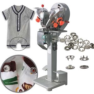 [Hot Item] Fully Automatic Prong Snap Button Setting Machine for Baby Clothes