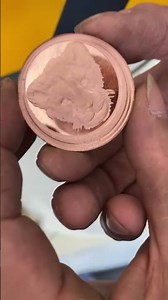 Copper coin minting | Coin press machine |#Shorts