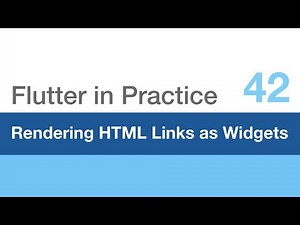 Rendering HTML Links as Flutter Widgets - Flutter in Practice 42