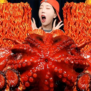 195K views · 5.3K reactions | Spicy Giant Octopus Seafood Boil Buldak Ramen | MUKBANG ASMR . . . . . . . . . . . . . . #mukbangasmr #asmreating #mukbang #eating | Team Ssoyoung Mukbang Production | Facebook
