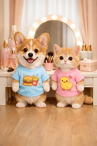 Such a Cute Couple💛 #welshcorgi #SuperFreak #RickJames #kitten #puppy | ZOO ZOO CLUB