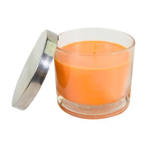 [Hot Item] Wholesale Luxury Candle Scented Soy Wax Glass Jar Candle with Metal Lid