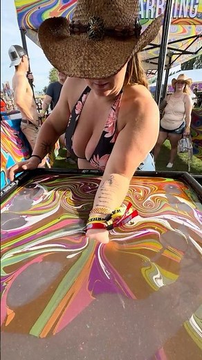 Body Marbling Paint Dip by BLVisuals at Watershed Festival 91