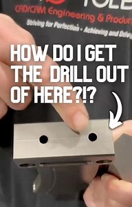 It happened to all of us. You are drilling a deep hole and SNAP, the drill is broken and stuck in there. Can the part be saved? | Practical Machinist