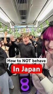 Tourists behaving bad in Japan