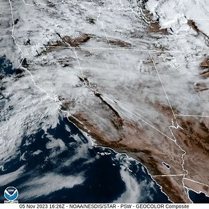 3.4K views · 93 reactions | Morning GOES West satellite loop reveals low level clouds associated with a frontal system moving across the area today. Chance of showers will continue throughout the day for most of our area. | US National Weather Service Sacramento California | Facebook