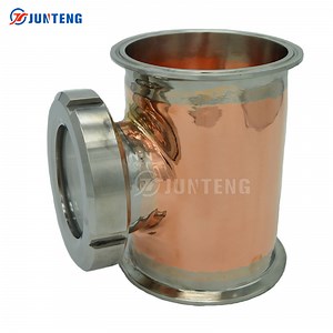 [Hot Item] Copper Sight Glass Alcohol Distiller Column Fittings Stiller Sight Glass Reflux Tee