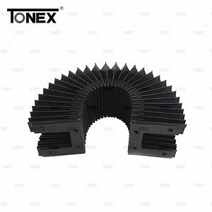 [Hot Item] Retractable CNC Machine Guarding Linear Guide Rail Bellow Cover Plastic Dust Cover