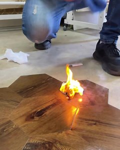 بلاط بديل الباركيه pvc سداسي الشكل  المقاس 22*22 (كل متر مربع يحتاج...