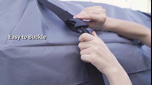 Car Rooftop Cargo Carrier Roof Bag,15 Cubic Feet Roof Top Luggage Box for All Vechicles with/Without Racks - Anti-Tear 900D PVC,Waterproof,Storage Bag & Anti-Slip Mat & 6 Door Hooks(White Strap)