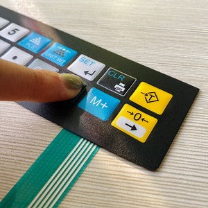 [Hot Item] Low Profile Touch Control Electronic Weighing Scale Polycarbonate Self Adhesive Flexible Circuit Wire Membrane Switch Keypad