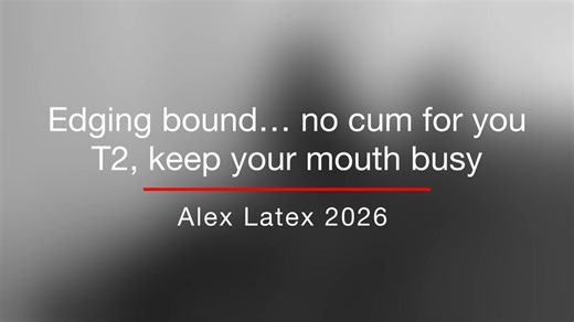 So, my mistress @_Gloomybabe_ makes me suck a dildo while she plays with my dick without letting me cum. Gagged and tied, I can't do anything!Subscribe to https://t.co/2tUswDBh4i!#latex #rubber #latexmistress #latexslave #latexcouple