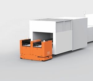 [Hot Item] 600kg Conveyor Transfer Production Warehouse Logistics Agv AMR Mobile Robot