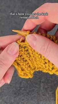 How to knit twisted stitches in combination continental knitting. #knittingtutorial