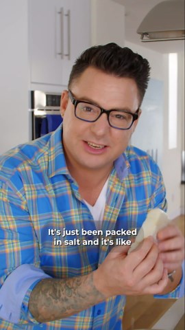 Atlantic salt cod in garlic milk