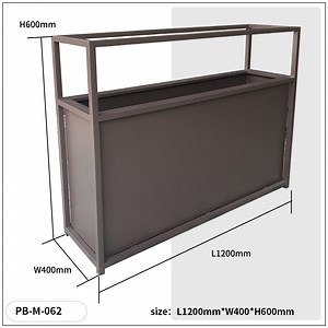 [Hot Item] Supplies Delivery Flower Pots & Planters Custom Size Metal Big Square Flower Pot with Home Garden Products Planter Box Outdoor