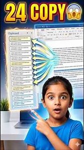 Microsoft Word Secret: Save 24 Copied Items in Clipboard 😱 Hidden Trick #computer #jmb #ai #short