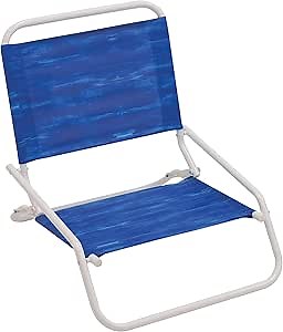 RIO beach Wave 1-Position Beach Folding Sand Chair, Blue Water, 5.5", Model: SC560-1822-1