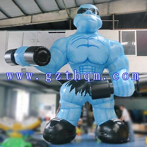 5m Tall Outdoor Giant Inflatable Muscle Man for Advertising