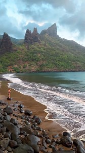 Nuku Hiva, the largest of the Marquesas Islands, is a breathtaking paradise with its coastline of jagged cliffs, lush forests, and stunning beaches. Discover deep valleys, majestic waterfalls, wild horses, and ancient archaeological sites. Nuku Hiva is where the magnificence of nature and the allure of cultural treasures combine, offering an experience that is truly extraordinary. 🏝️ Learn more: https://bit.ly/2C1VxE5 📷: @RyanResatka #LoveTahiti #TheIslandsofTahiti #NukuHiva | Tahiti Tourisme
