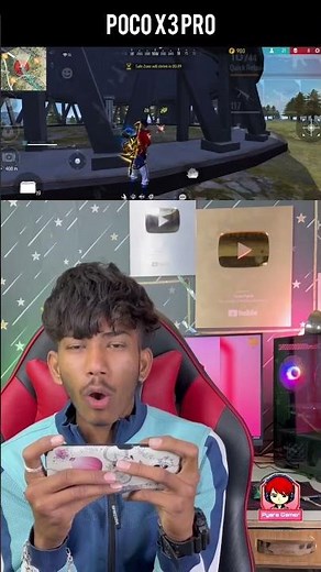 Solo vs squad poco x3 pro free fire pyare gamer face reveal with gameplay poco x3 pro 😲 ￼